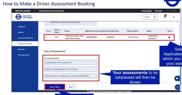 How to book TfL SERU Assessment 2026